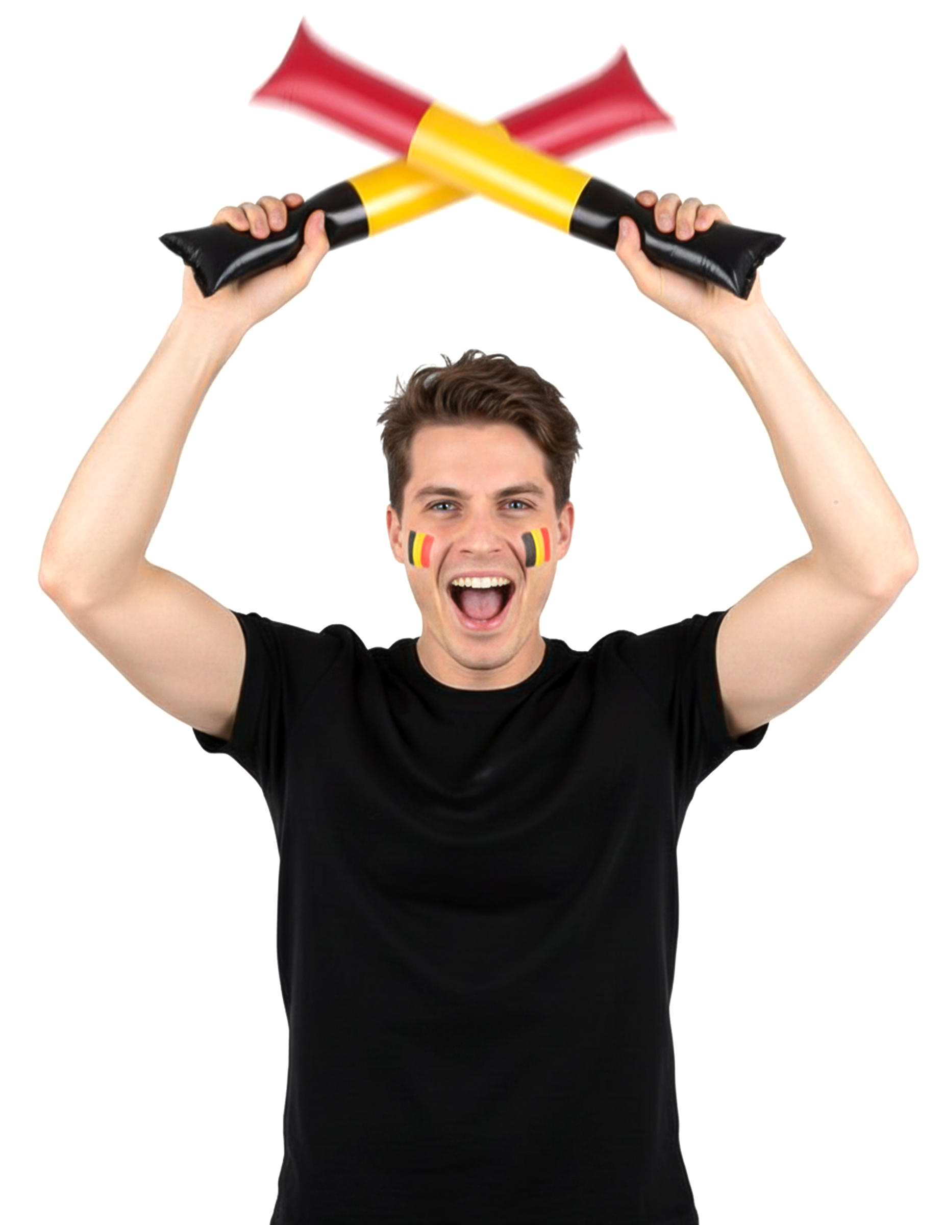 Aufblasbare Klatschstäbe Belgien Fanartikel für Spiele + Events von ESPA