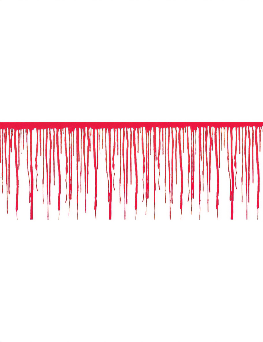 Blutige Wand Halloween Raum-Deko-Folie rot-weiss 762x30cm Blutige Wand Halloween Raum-Deko-Folie rot-weiss 762x30cm von ESPA