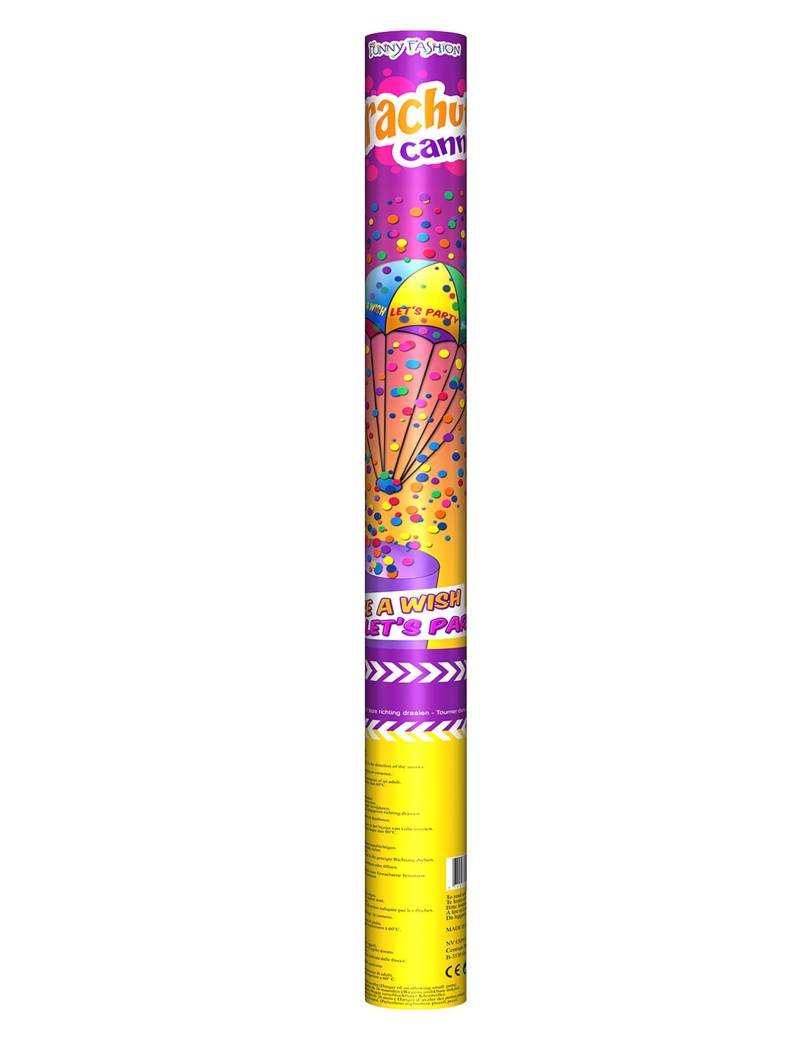 Bunte Konfettikanone mit Fallschirm 60 cm Bunte Konfettikanone mit Fallschirm 60 cm von ESPA