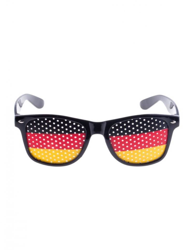 Deutschland Brille Fan-Accessoire für Erwachsene schwarz-rot-gelb von ESPA