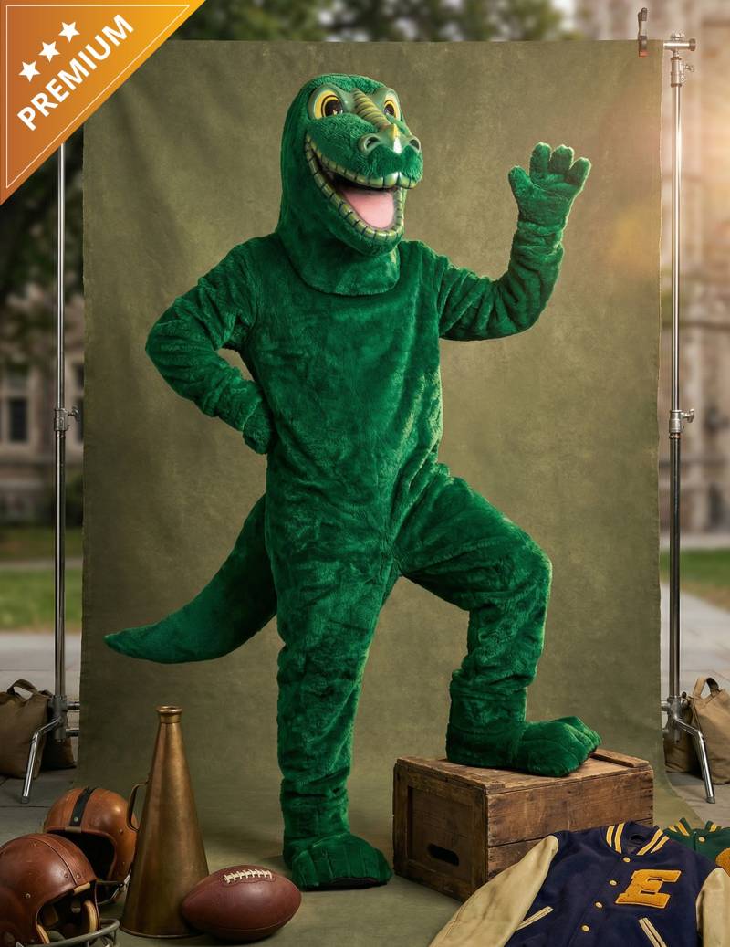 Dinosaurier Maskottchen Kostüm Erwachsene grün von ESPA