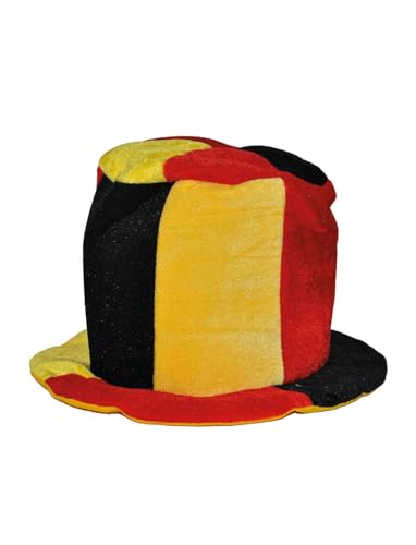 ESPA Fan-Hut Zylinder Accessoire Belgien Fanartikel rot-gelb-schwarz von ESPA
