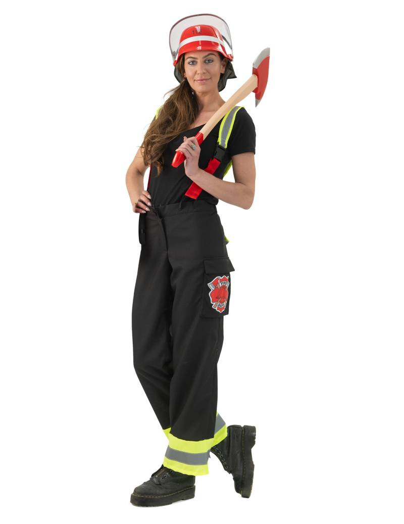 Feuerwehrhose schwarz mit Hosenträger Damen von ESPA