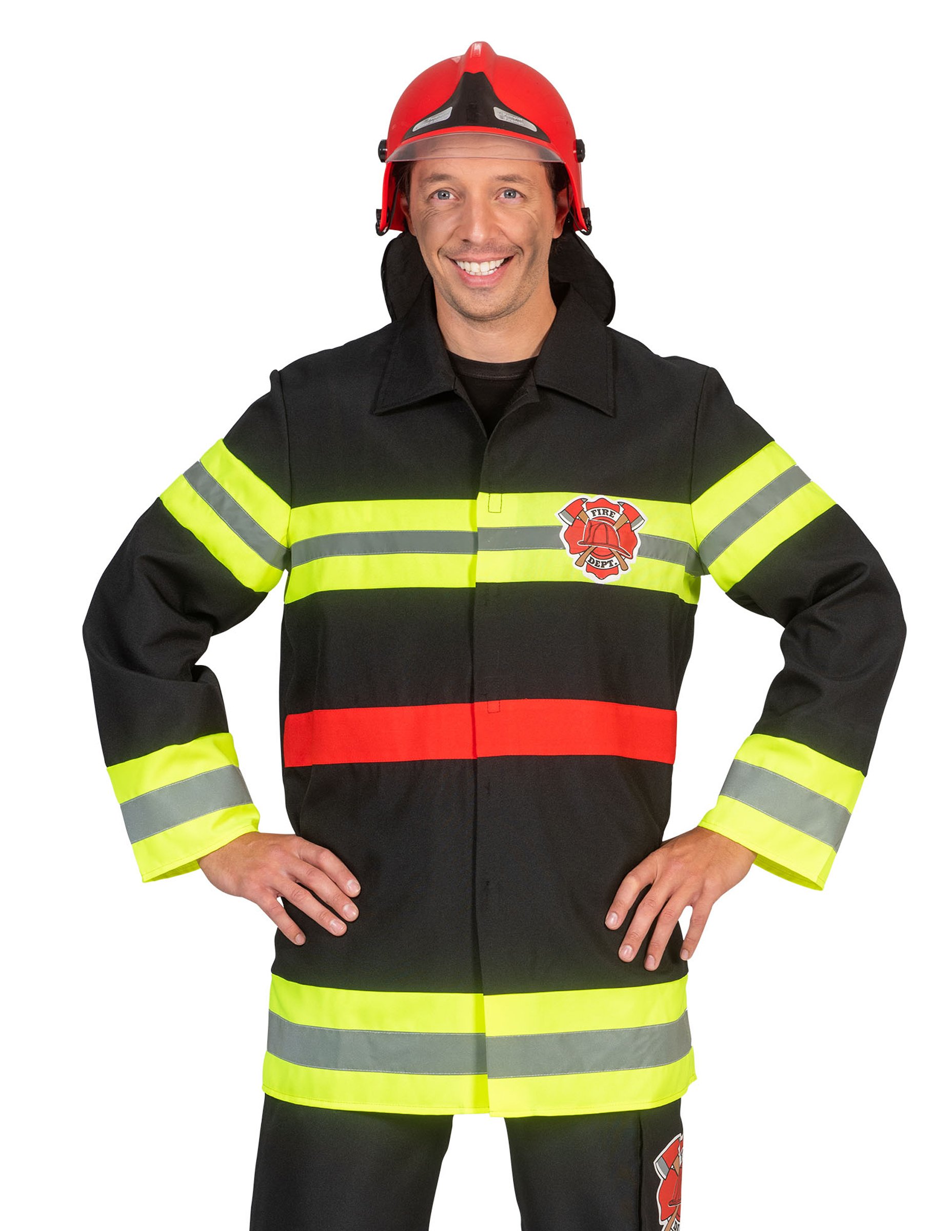 Feuerwehrjacke für Erwachsene schwarz von ESPA