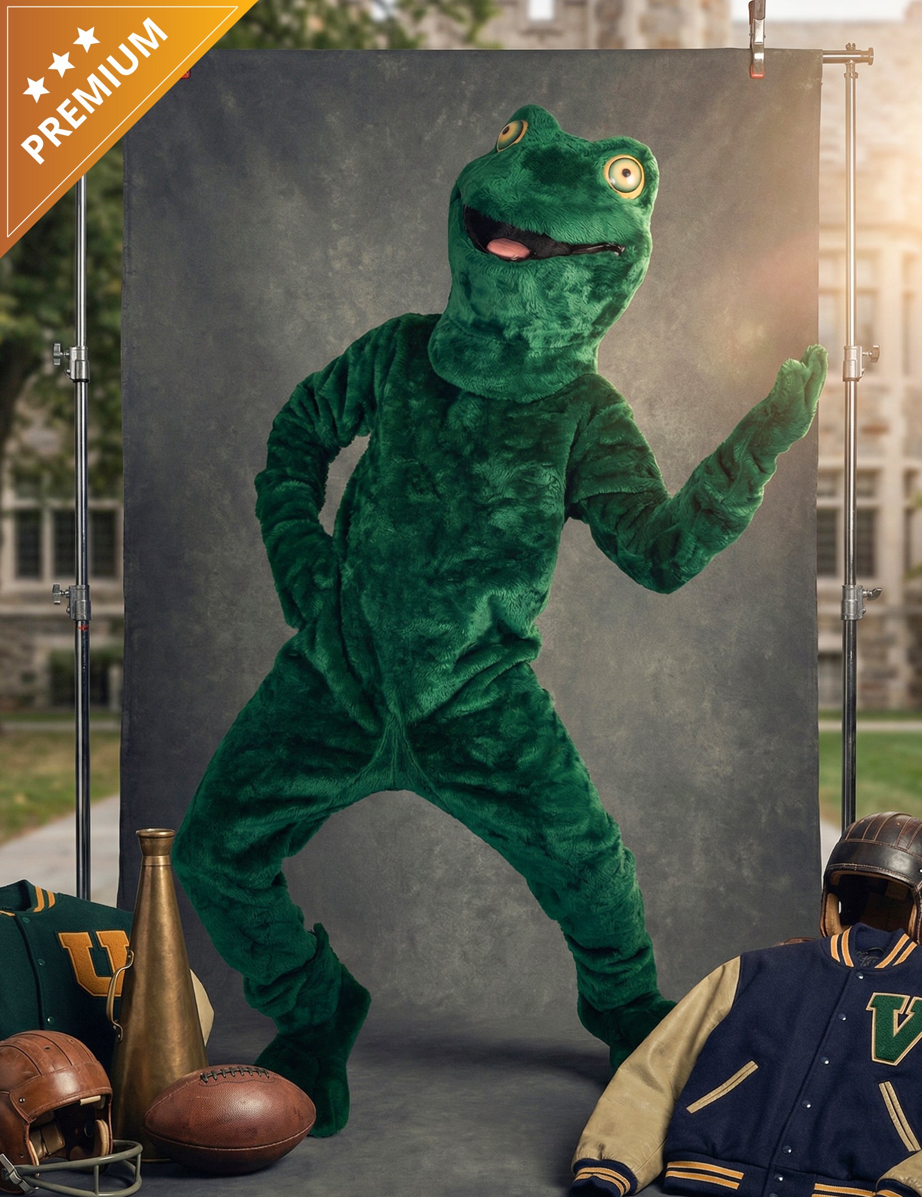 Frosch Maskottchen Kostüm Erwachsene grün von ESPA