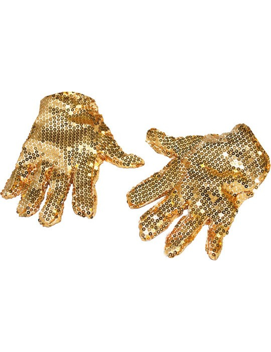 Glitzerhandschuhe pailetten kostümzubehör gold von ESPA