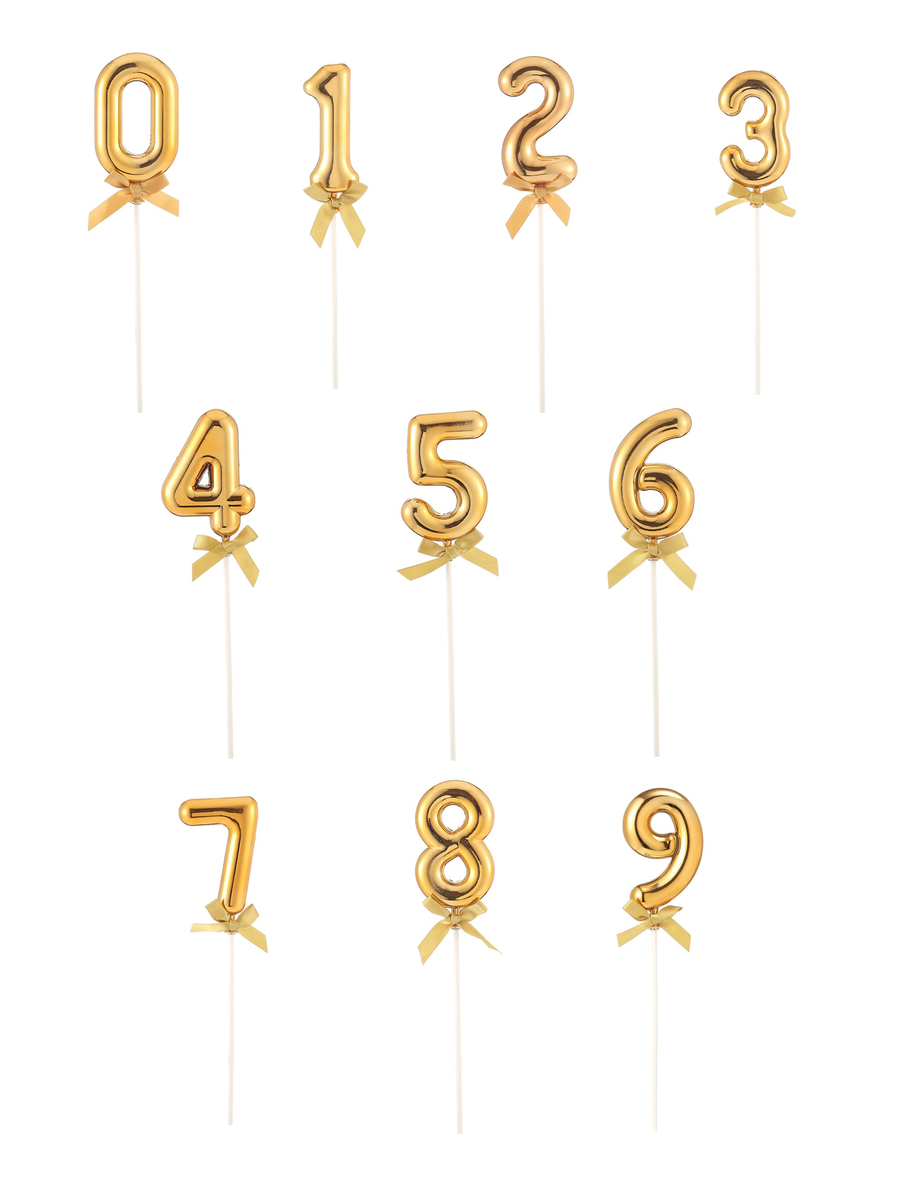 Goldene Zahl Cake Topper mit Schleife 12,7 cm für Geburtstage Goldene Zahl Cake Topper mit Schleife 12,7 cm für Geburtstage von ESPA