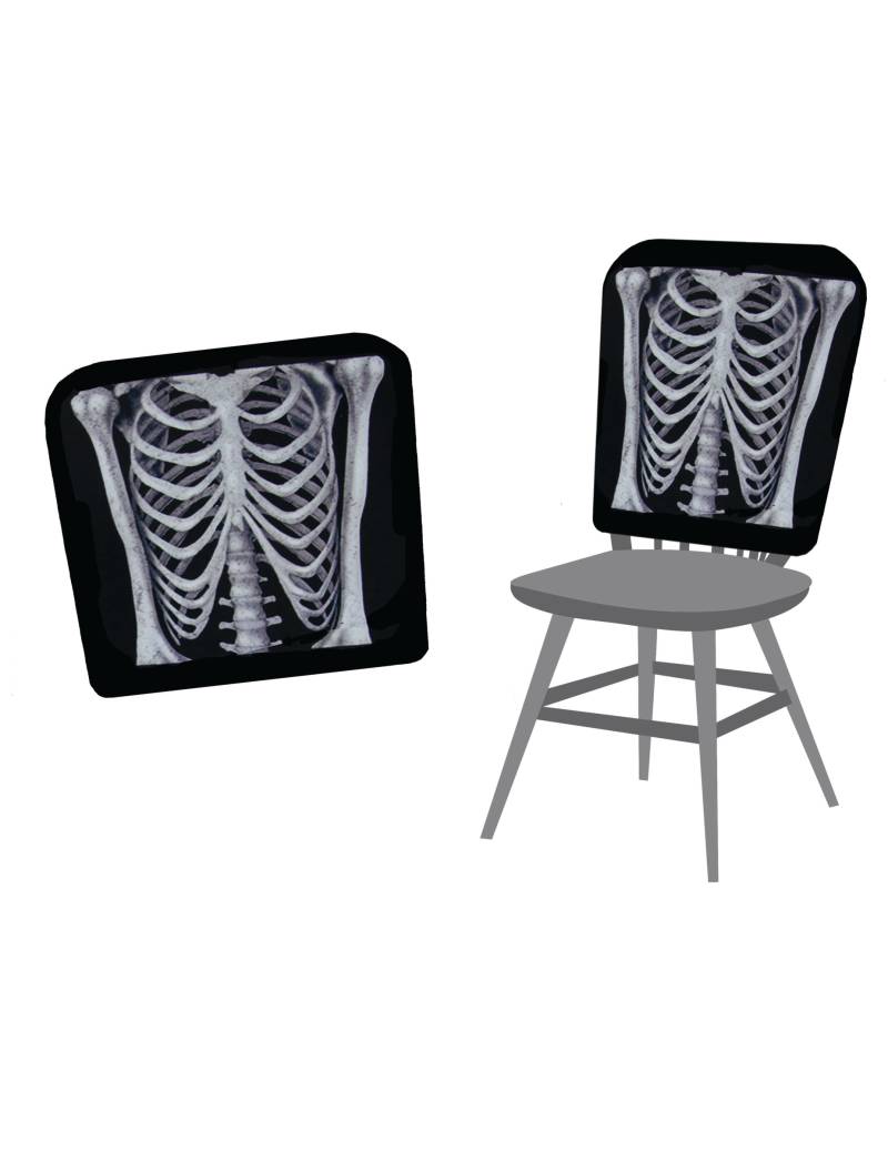 Halloween-Stuhlabdeckungen Skelett 38 x 48 cm von ESPA