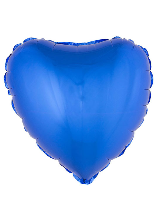 Herzförmiger Folienballon blau von ESPA
