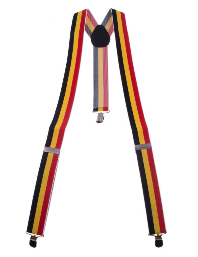 Hosenträger Belgien-Fanartikel schwarz-rot-gelb von ESPA