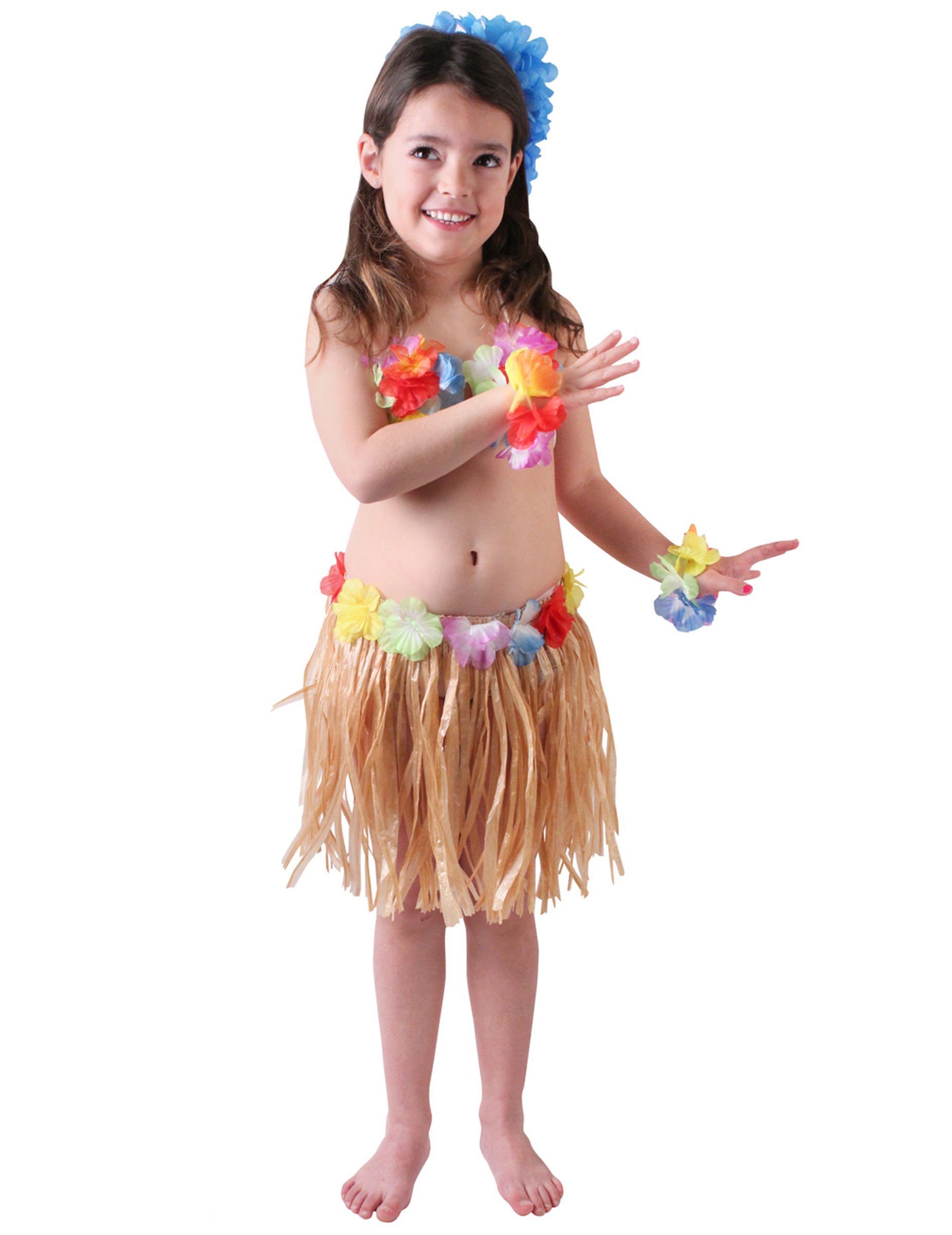 Hula-Tänzerin Hawaiikostüm für Mädchen bunt von ESPA