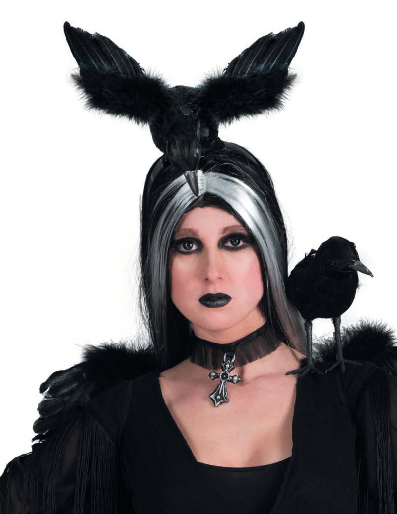 Krähen-Haarreif Halloween-Haarreif schwarz von ESPA