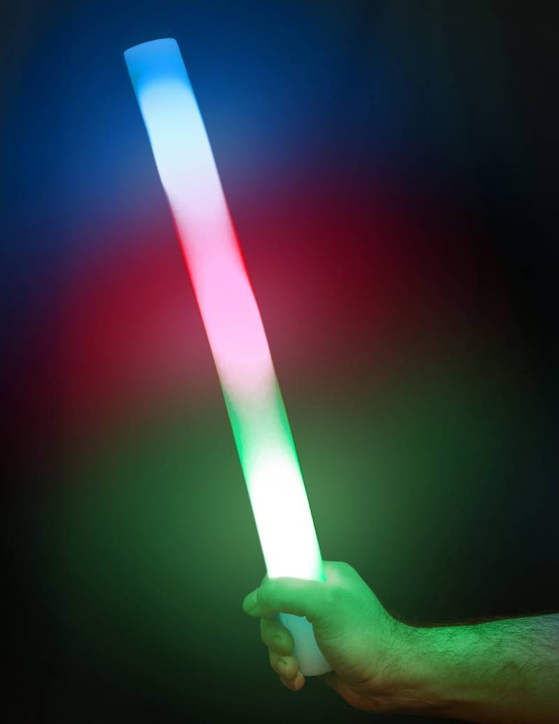 LED Leuchtstäbe 10er-Set, Schaumstoff, 48 cm für Kinder + Erwachsene von ESPA