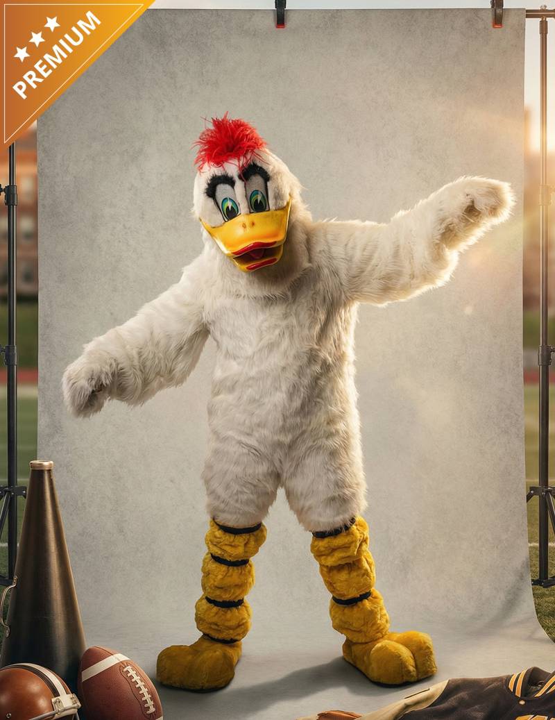 Mascotte Kostüm Ente weiß Erwachsene von ESPA