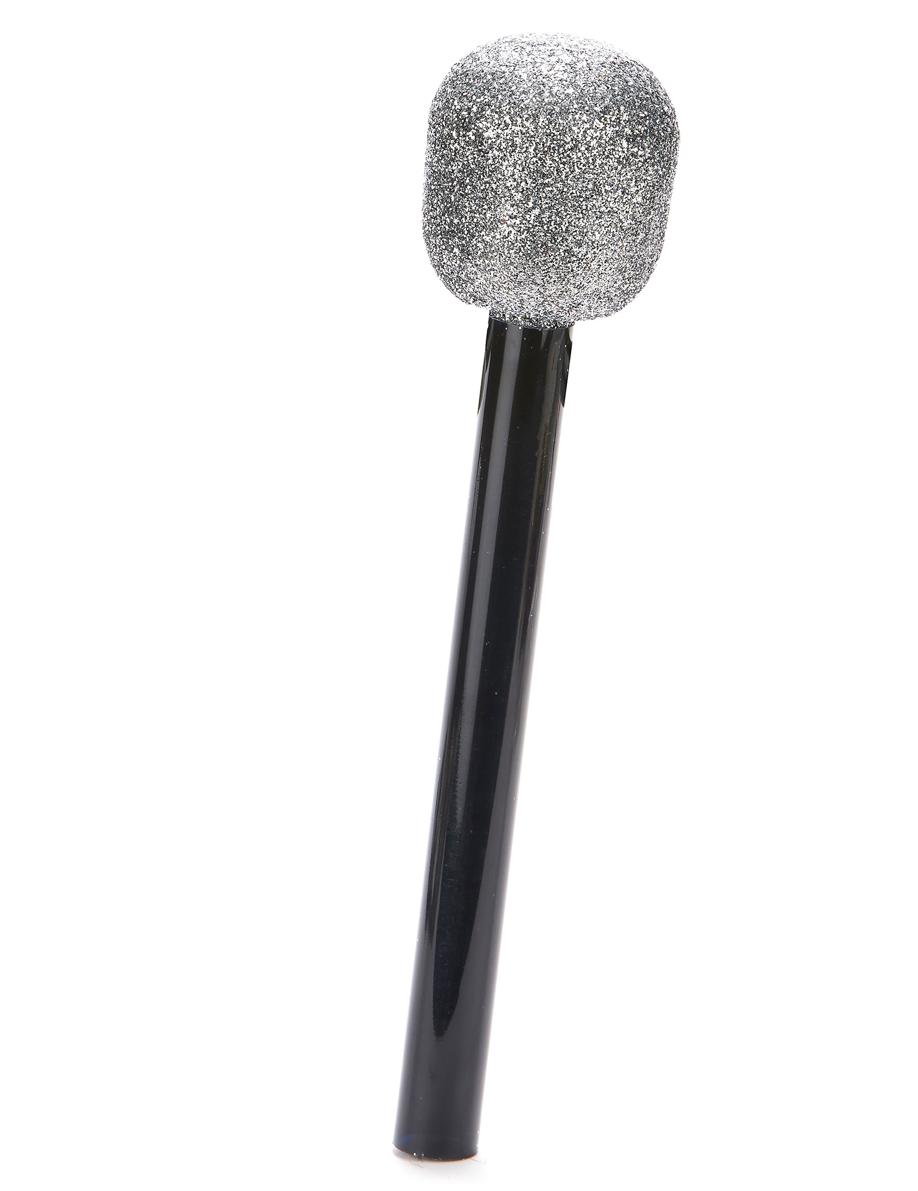Mikrofon mit Glitzer silber-schwarz 26cm Mikrofon mit Glitzer silber-schwarz 26cm von ESPA