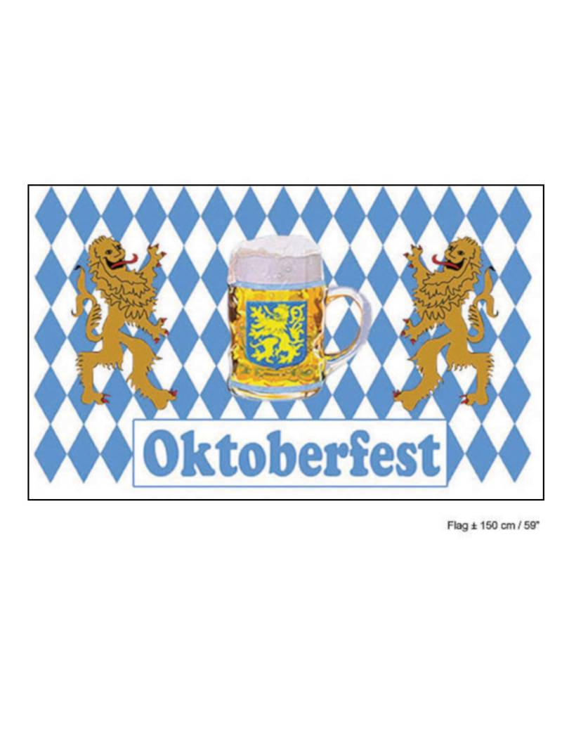 Oktoberfest-Flagge Dekoration blau-weiss 60x90 cm Oktoberfest-Flagge Dekoration blau-weiss 60x90 cm von ESPA