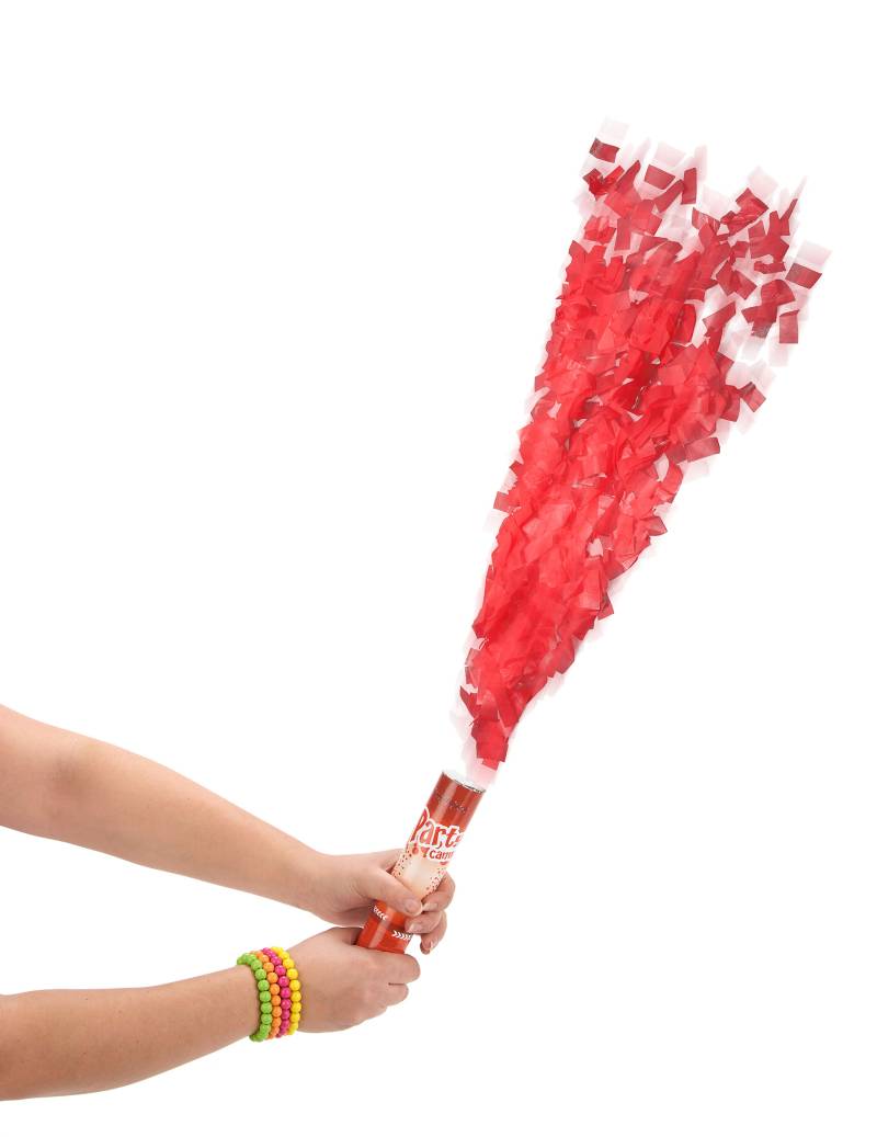 Party Popper Riesen Konfetti Dekoartikel rot 30cm von ESPA