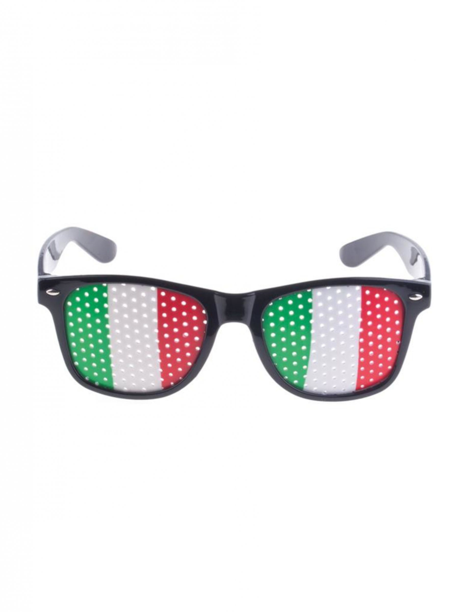 Partybrille Italien Fanbrille Partyaccessoire weiß-rot-grün von ESPA