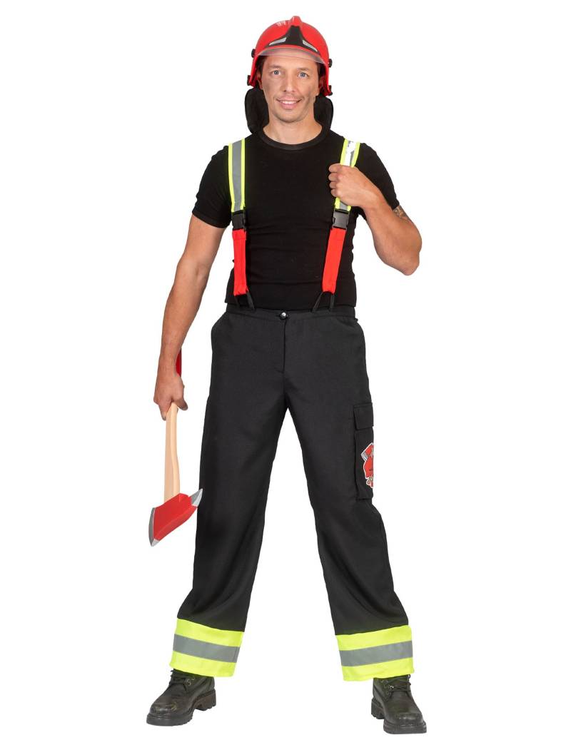 Pompier-Hose mit Hosenträgern schwarz Herren von ESPA