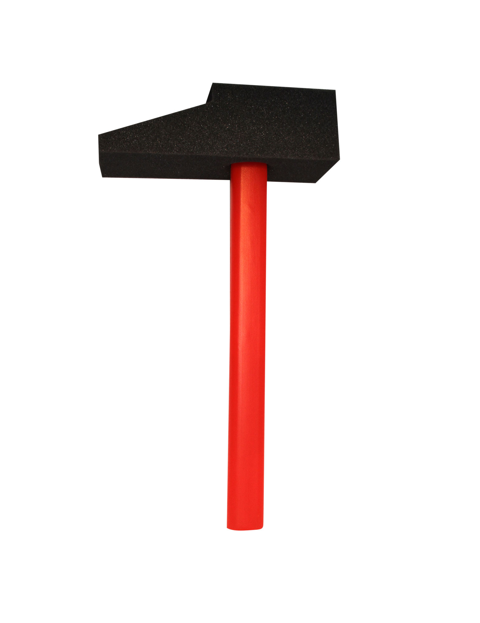 Schaumstoff-Hammer Clowns-Accessoire schwarz-rot 50cm von ESPA