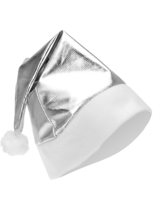 Weihnachtsmütze Metallic-Look silber von ESPA