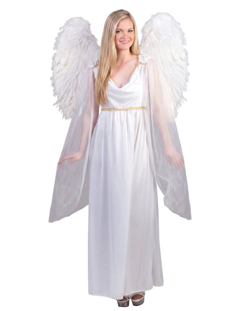 Weißes Engel Kostüm für Damen - Elegantes Engelkostüm für Karneval + Mottoparty von ESPA