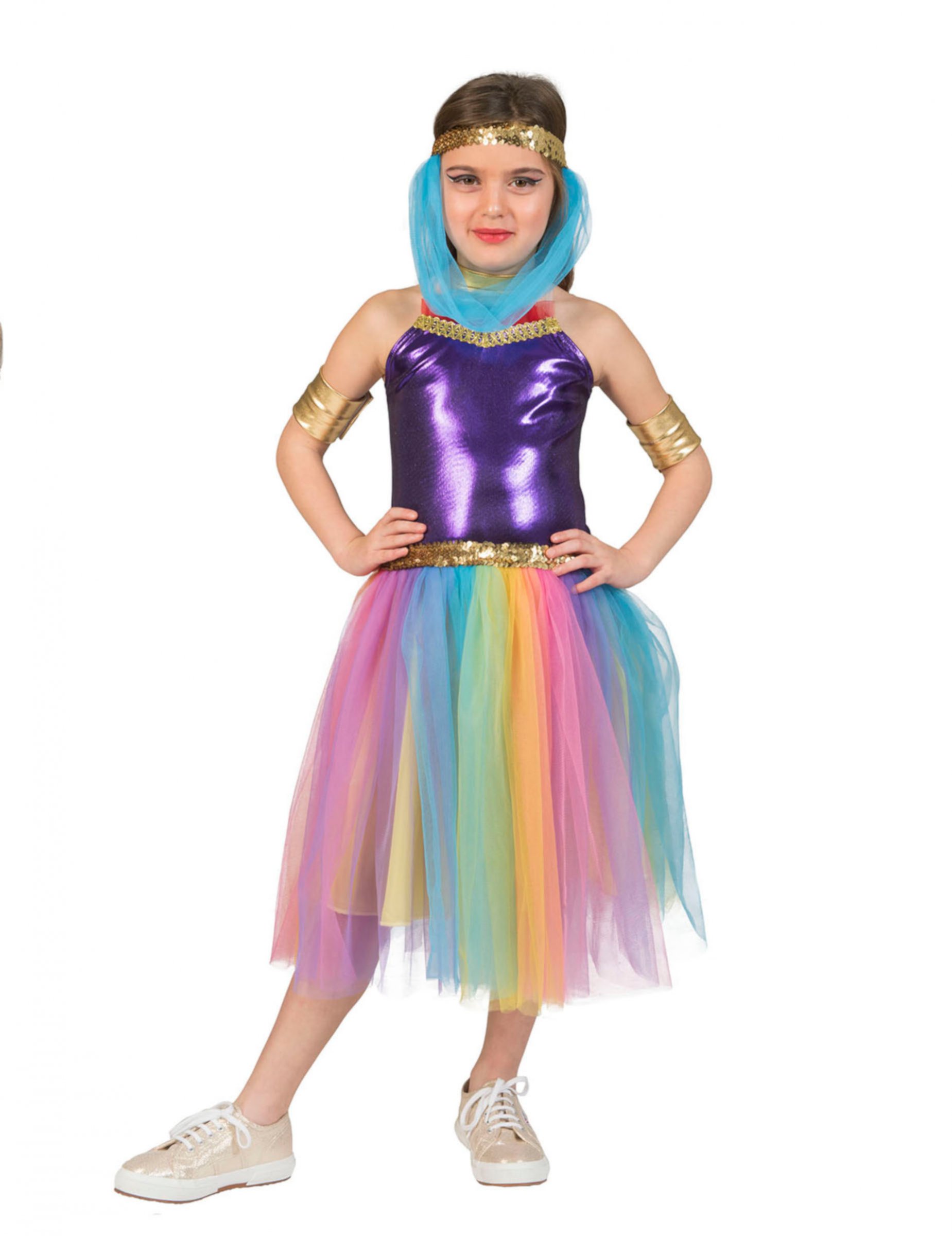 Wüstenprinzessin-Kostüm für Mädchen Faschingskostüm bunt Wüstenprinzessin-Kostüm für Mädchen Faschingskostüm bunt von ESPA