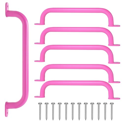ESPETS 43,2 cm 6 Stück rosa Metall Sicherheitsgriffe für Spielplatzausrüstung - Schaukel Set Befestigung Haltegriff Spielset Zubehör Handgriffe Indoor Kinder Affenstangen ESPETS 43,2 cm 6 Stück rosa Metall Sicherheitsgriffe für Spielplatzausrüstung - Schaukel Set Befestigung Haltegriff Spielset Zubehör Handgriffe Indoor Kinder Affenstangen von ESPETS