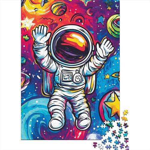 Astronaut Puzzles 1000 Teile Schwer Puzzle Spielzeug Pädagogisches Spiel Impossible Herausforderung Spielzeug Für Erwachsene Und Kinder Ab 12 Jahren 1000pcs (75x50cm) von ESPLJQRYX