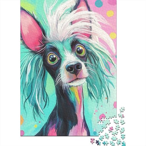 Chinese Crested Puzzle 1000 Teile Schwer Puzzle Spielzeug Pädagogisches Spiel Impossible Herausforderung Spielzeug Für Erwachsene Und Kinder Ab 12 Jahren 1000pcs (75x50cm) von ESPLJQRYX