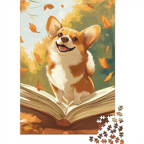 Corgi Puzzle 1000-teilige Schwer Puzzle Spielzeug Lernspiel Impossible Herausforderungsspielzeug Für Erwachsene Und Kinder in Bewährter 1000pcs (75x50cm) von ESPLJQRYX