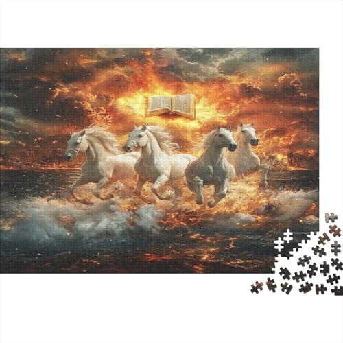 Fine Pferd Puzzlespiel 1000 Teile Puzzle Für Erwachsene Und Kinder Ab 14 Jahren, Erwachsenen Puzzlespiel Puzzel 1000pcs (75x50cm) von ESPLJQRYX