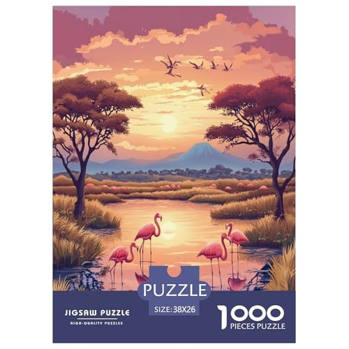 Flamingo Puzzle 1000 Teile Schwer Puzzle Spielzeug Lernspiel Impossible Herausforderungsspielzeug Für Erwachsene Und Kinder Ab 14 Jahren 38x26cm/1000pcs Flamingo Puzzle 1000 Teile Schwer Puzzle Spielzeug Lernspiel Impossible Herausforderungsspielzeug Für Erwachsene Und Kinder Ab 14 Jahren 38x26cm/1000pcs von ESPLJQRYX