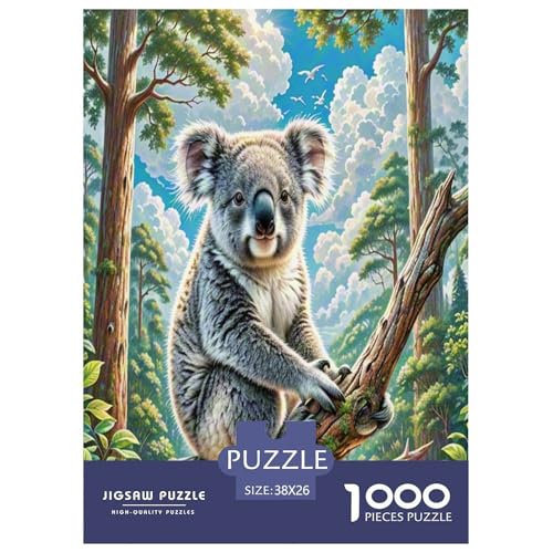 Koala Puzzle 1000 Teile Schwer Puzzle Spielzeug Lernspiel Impossible Herausforderungsspielzeug Für Erwachsene Kinder 38x26cm/1000pcs von ESPLJQRYX