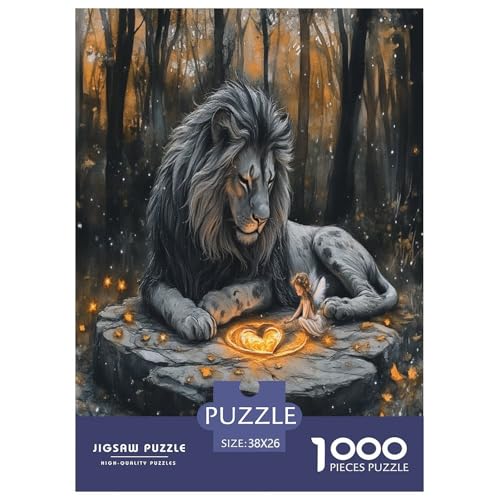 Löwen Puzzle 1000 Teile Schwer Puzzle Spielzeug Lernspiel Impossible Herausforderungsspielzeug Für Erwachsene Und Kinder Ab 14 Jahren 38x26cm/1000pcs Löwen Puzzle 1000 Teile Schwer Puzzle Spielzeug Lernspiel Impossible Herausforderungsspielzeug Für Erwachsene Und Kinder Ab 14 Jahren 38x26cm/1000pcs von ESPLJQRYX