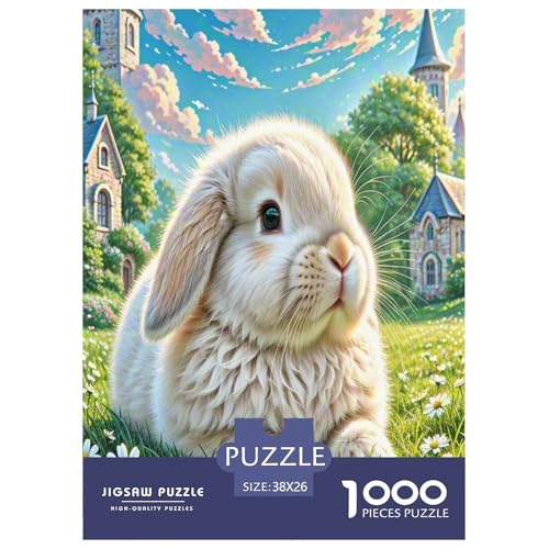 Lop-Eared Kaninchen Puzzle 1000 Teile Schwer Puzzle Spielzeug Pädagogisches Spiel Impossible Herausforderung Spielzeug Für Erwachsene Und Kinder Ab 12 Jahren 38x26cm/1000pcs Lop-Eared Kaninchen Puzzle 1000 Teile Schwer Puzzle Spielzeug Pädagogisches Spiel Impossible Herausforderung Spielzeug Für Erwachsene Und Kinder Ab 12 Jahren 38x26cm/1000pcs von ESPLJQRYX