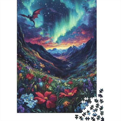 Nördliche Lichter Puzzle 1000 Teile Schwer Puzzle Spielzeug Pädagogisches Spiel Impossible Herausforderung Spielzeug Für Erwachsene Und Kinder in Bewährter 1000pcs (75x50cm) von ESPLJQRYX