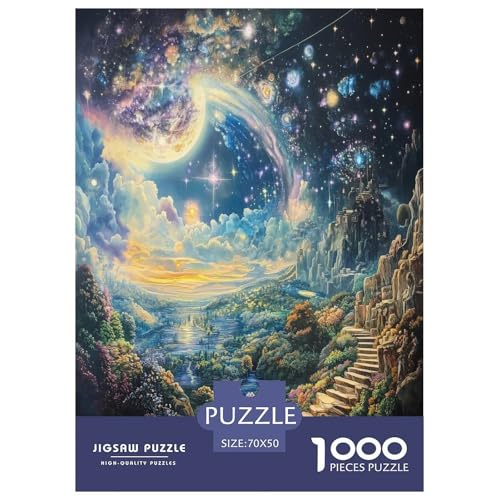 Nordlichter Puzzle 1000-teilige Schwer Puzzle Spielzeug Pädagogisches Spiel Impossible Herausforderungsspielzeug Für Erwachsene Kinder 70x50cm/1000pcs von ESPLJQRYX