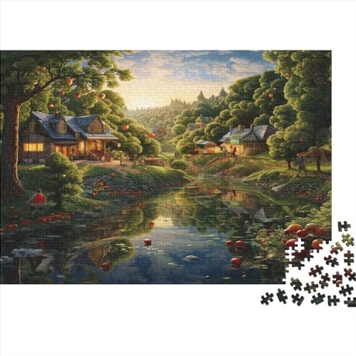 Paradies 1000 Stück Puzzles Für Erwachsene Teenager Stress Abbauen Familien-Puzzlespiel Mit Poster in 1000-teiliges Puzzle Kinder Lernspiel Spielzeug Geschenk Puzzel 1000pcs (75x50cm) von ESPLJQRYX