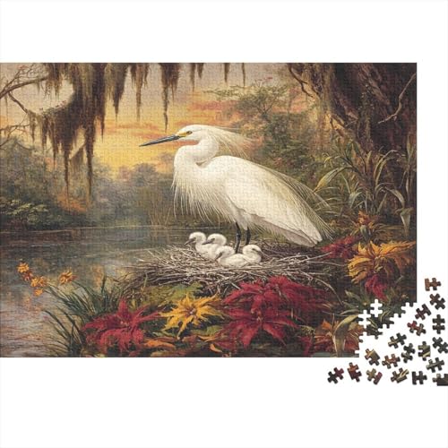 Reiher Puzzle 1000 Teile Puzzle Für Erwachsene Und Kinder Ab 14 Jahren Puzzel 1000pcs (75x50cm) von ESPLJQRYX