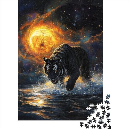 Tiger Puzzle 1000 Teile Schwer Puzzle Spielzeug Lernspiel Impossible Herausforderungsspielzeug Für Erwachsene Und Kinder in Bewährter 1000pcs (75x50cm) von ESPLJQRYX