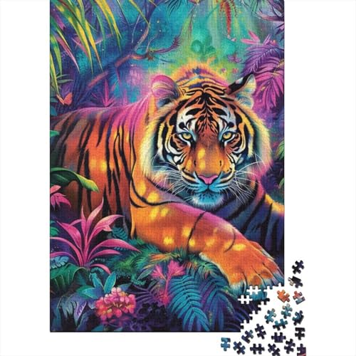 Tiger Puzzles 1000 Teile Schwer Puzzle Spielzeug Lernspiel Impossible Herausforderung Spielzeug Für Erwachsene Und Kinder Ab 12 Jahren 1000pcs (75x50cm) von ESPLJQRYX
