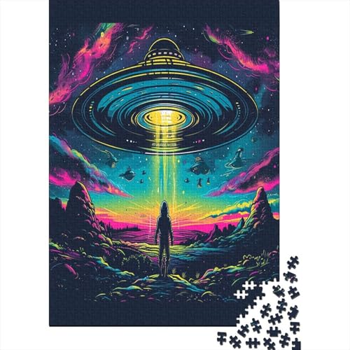 UFO Puzzlespiel 1000 Teile Puzzle Für Erwachsene Und Kinder Ab 14 Jahren, Puzzle-Motiv Erwachsenen Puzzlespiel Puzzel 1000pcs (75x50cm) von ESPLJQRYX
