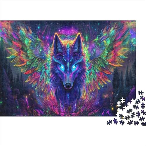Wolf 1000 Teile Puzzle Für Erwachsene, Hochwertige Recycelbare MateriAußerirdische Und Druck Puzzlespiel, Familienspiel, Geschenk Für Liebhaber Oder Freunde Puzzel 1000pcs (75x50cm) von ESPLJQRYX