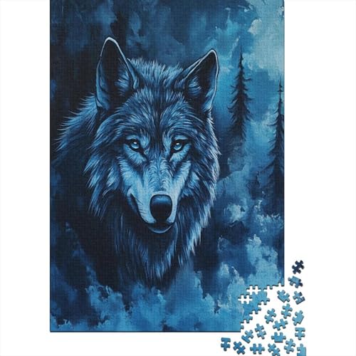 Wolf Puzzles 1000 Teile Schwer Puzzle Spielzeug Pädagogisches Spiel Impossible Herausforderung Spielzeug Für Erwachsene Und Kinder in Bewährter 1000pcs (75x50cm) von ESPLJQRYX
