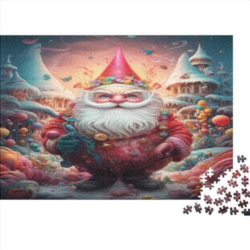 Father Christmas 1000 Teile Erwachsene Puzzle Father Christmas Lernspiel Geburtstag Wohnkultur Family Challenging Games Stress Relief Toy 1000pcs (75x50cm) von ESSAHI