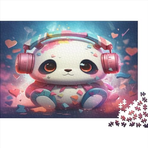 Musical Panda 1000 Teile Puzzle Firefoxfür Erwachsene Lernspiel Geburtstag Wohnkultur Family Challenging Games Entspannung Und Intelligenz 1000pcs (75x50cm) von ESSAHI