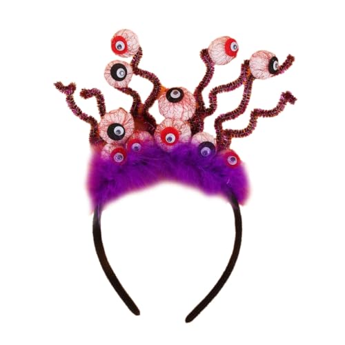 ESTCNK Explodierender Augapfel Hairhoop Halloween Party Kostüm Requisiten Pfeifenreiniger Stirnband Punk Haarband Familientreffen Kopfbedeckung ESTCNK Explodierender Augapfel Hairhoop Halloween Party Kostüm Requisiten Pfeifenreiniger Stirnband Punk Haarband Familientreffen Kopfbedeckung von ESTCNK
