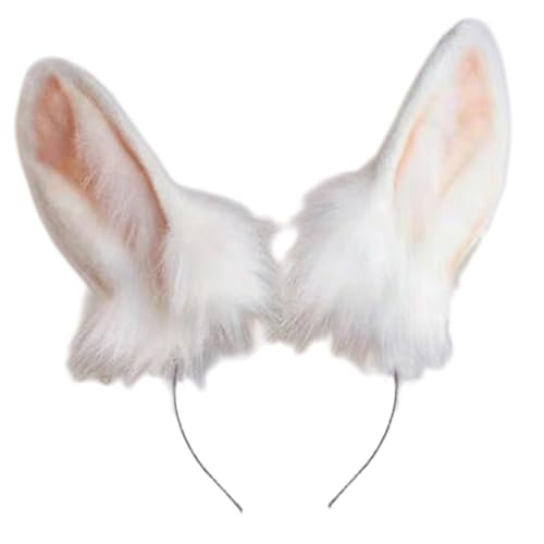 ESTCNK Hasenohren-Haarreif, Schwanz, Mädchen, Halloween, Cosplay, Requisiten, Tierohren, Pelzanzug ESTCNK Hasenohren-Haarreif, Schwanz, Mädchen, Halloween, Cosplay, Requisiten, Tierohren, Pelzanzug von ESTCNK