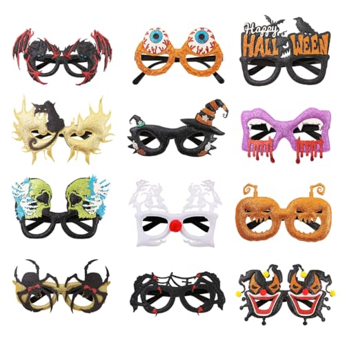 ESTCNK Leichte Kostüm-Brille, kreative Halloween-Brille, lustige Brille ESTCNK Leichte Kostüm-Brille, kreative Halloween-Brille, lustige Brille von ESTCNK
